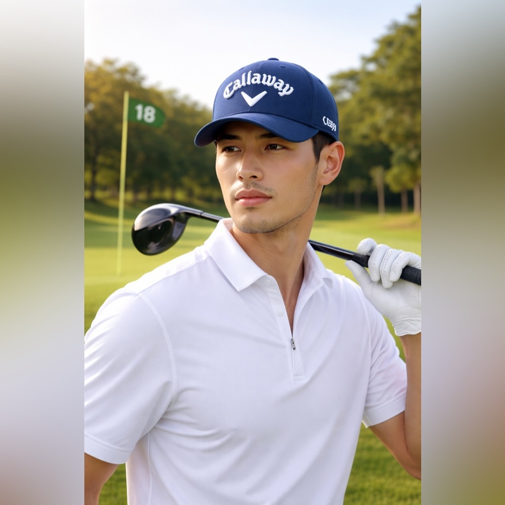 Callaway Golf UNISEX Navy/White Authentic Tour Golf Hat